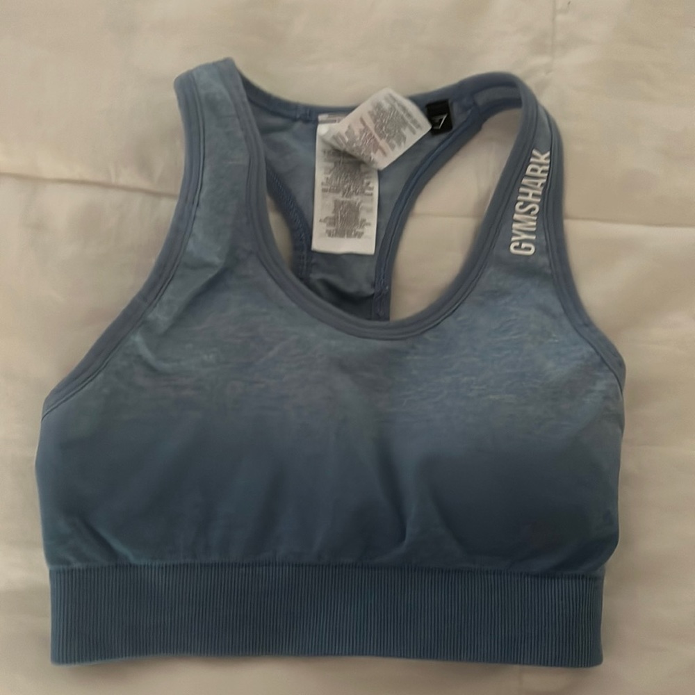 Gymshark ombré blue razorback sports bra